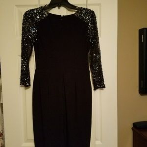 Black sequin dress